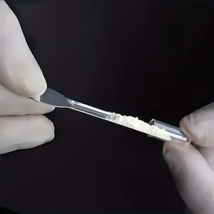 Micro Spoon Scoop for Filling Empty Pill Capsules, Laboratory Supplies, Powder Tool Tray, 1/5 Pieces, Ca Prop 65 Compliant