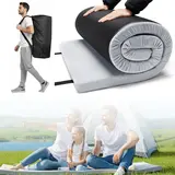 Camping Sleeping Mat - Foam Cushioned Rest Travel Accessory, Wear-Resistant, Moistureproof Top, Waterproof, Foldable Roll-Up Design, Easy Carry & Store Bag, Ideal for Travel & Car Trips