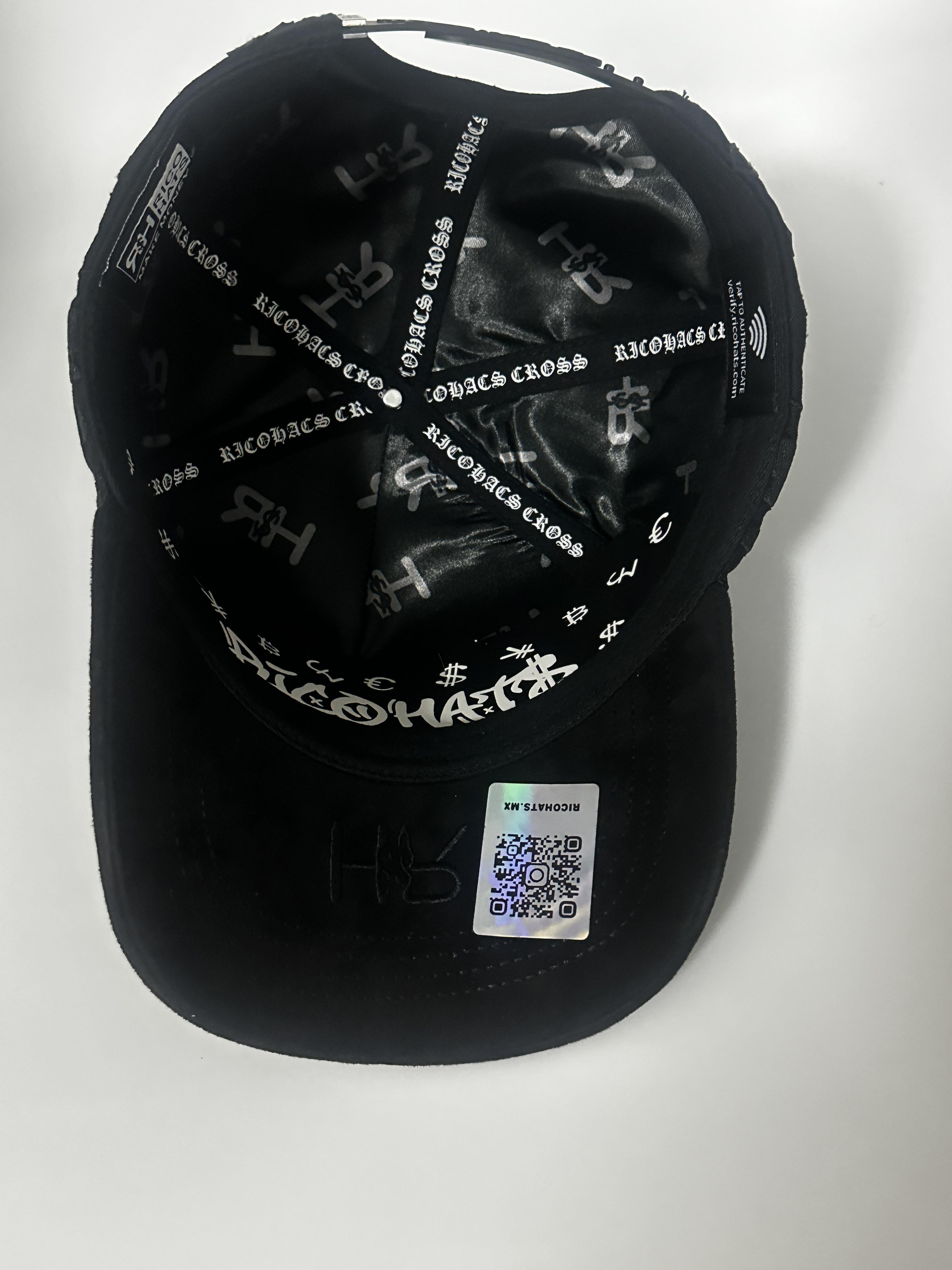 Gothic Cross Iced Out Streetwear Snapback - Rhinestone Embroidered Hip Hop Cap, Adjustable Black Urban Street Style Baseball Hat