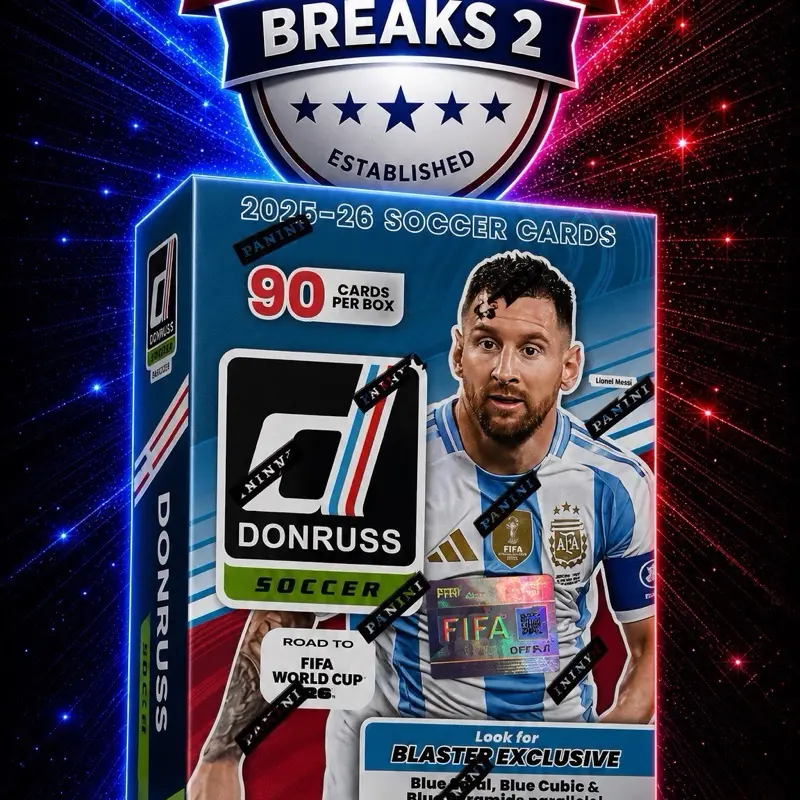 2025-26 DonRuss Soccer Blaster Box – Collectible Trading Card Box for Soccer Enthusiasts