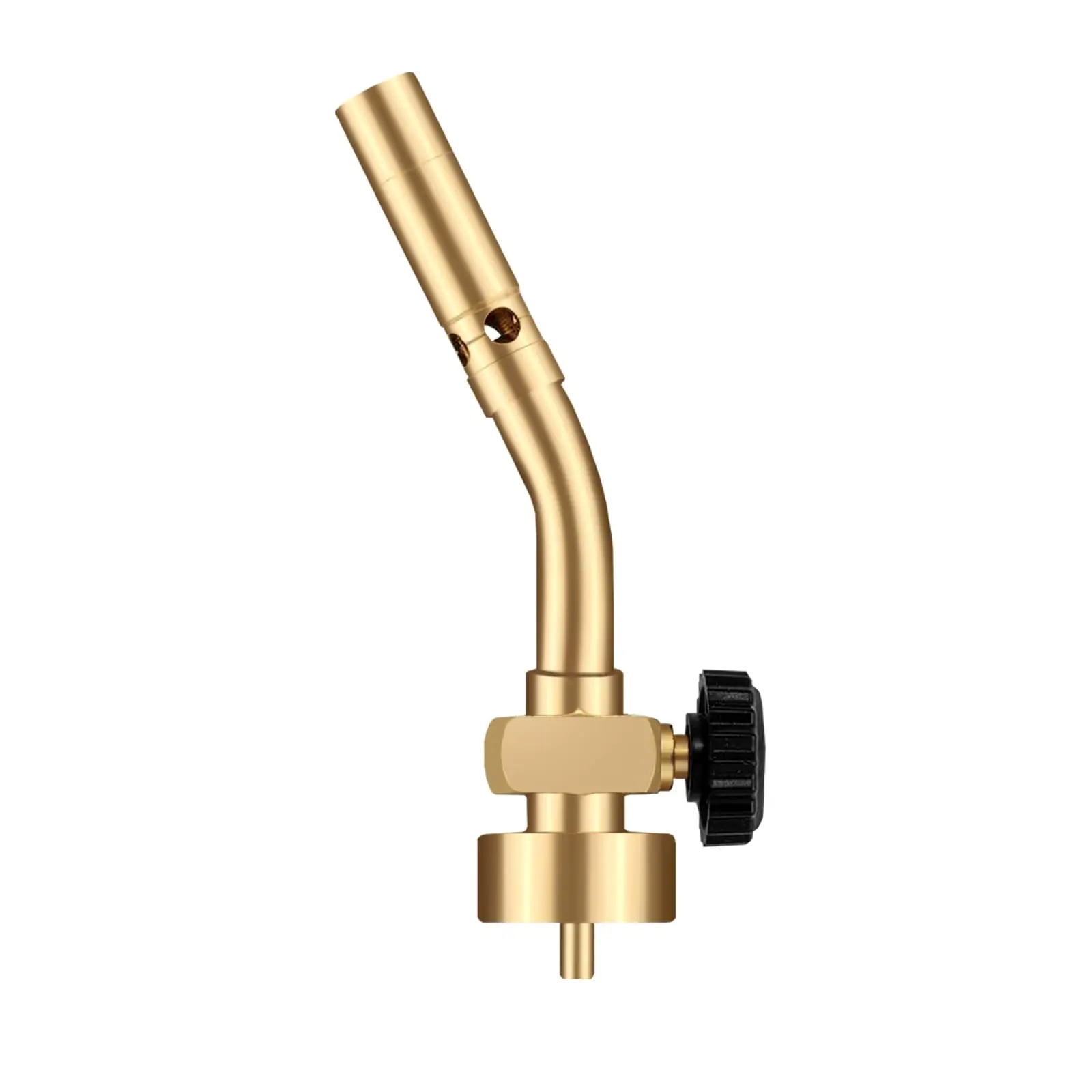 DOMINOX Propane Torch Head, Manual Start Solid Brass Brazing Torch Fuel by MAP MAP Pro Propane CGA600 Cylinder, Blow Torch for Soldering, Brazing, Welding, Thawing and Cooking(Only Torch)