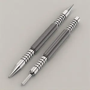 Dual Head Nail Setter & Hinge Pin Punch Set - Hammerless 1/32″ & 1/16″ Spring Nail Set, 5000 PSI Striking Force Counter Punch, Door Pin Removal Tool