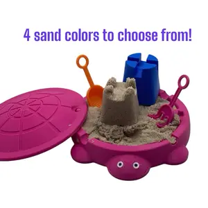 Mini Desktop Turtle Sandbox w/ Sand and Tools, Desktop Fidget, Sensory Toy, Nostalgia Toy