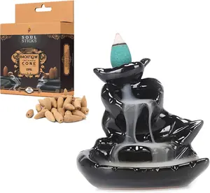 Autumn Falls Backflow Burner with Copal Backflow Cones Set