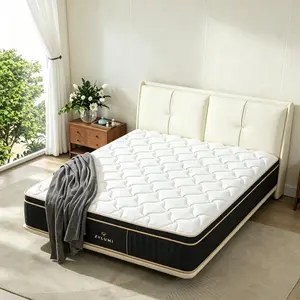 12/14Inch Luxury Hybrid Mattress - Memory Foam and Individual Pocket Springs for Ultimate Comfort and Support - Perfect for Family Rooms and Hotels in