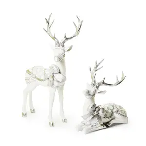 MacKenzie- Childs Set of 2 Crystal Palace Deer