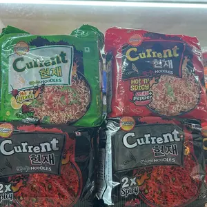 Nepali Current Noodles Spicy Instant Ramen - Hot & Spicy Flavor Pack of 8 - Quick Prep Instant Food Snacks - Authentic Nepali Taste - Variety Pack for Families or Parties