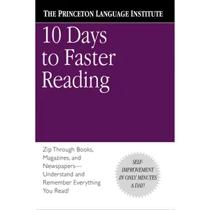 10 Days to Faster Reading by The Princeton Language Institute, Abby Marks-Beale [Paperback Book]