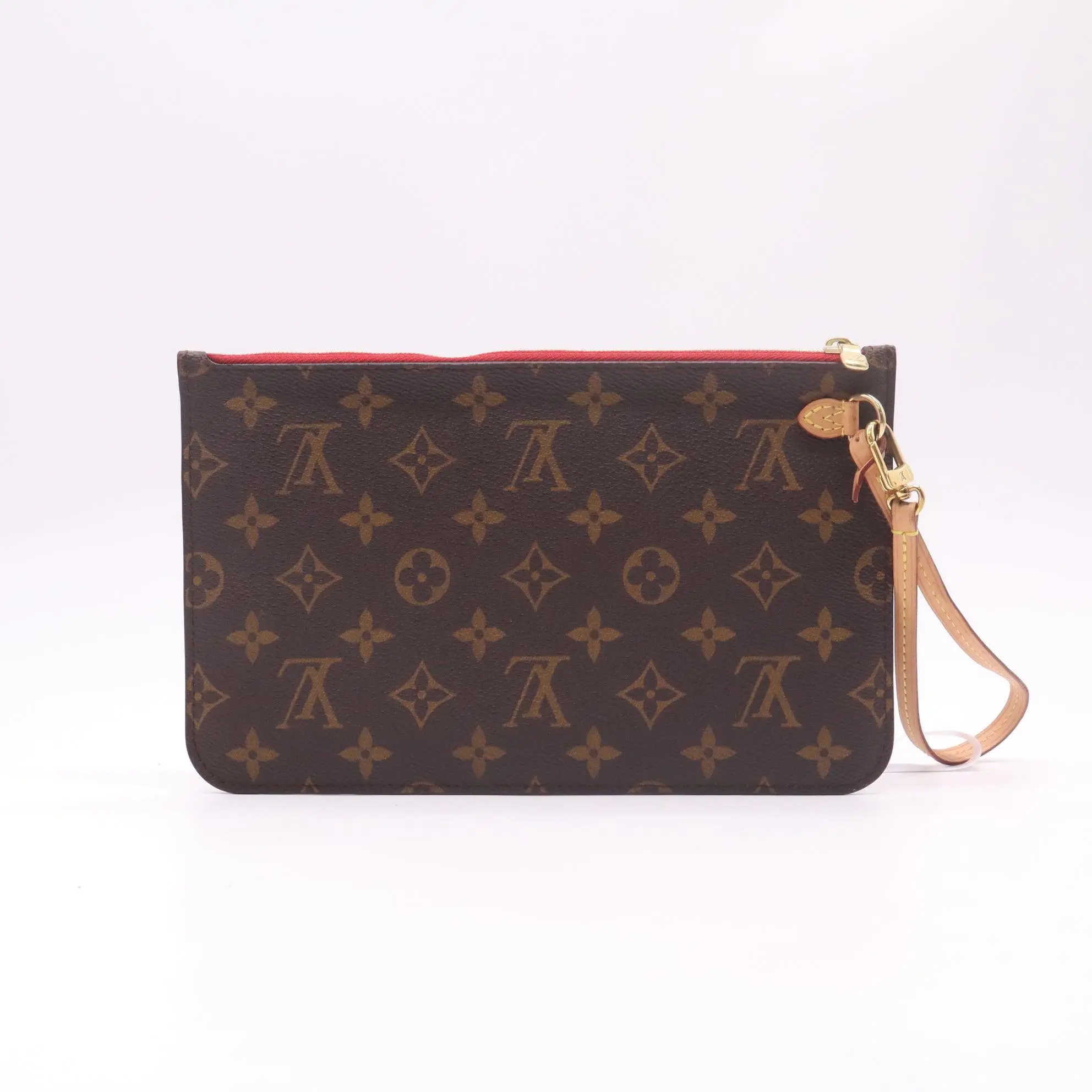 Pre-owned Louis Vuitton Leather Small Leather Goods Neverfull Pochette W22402