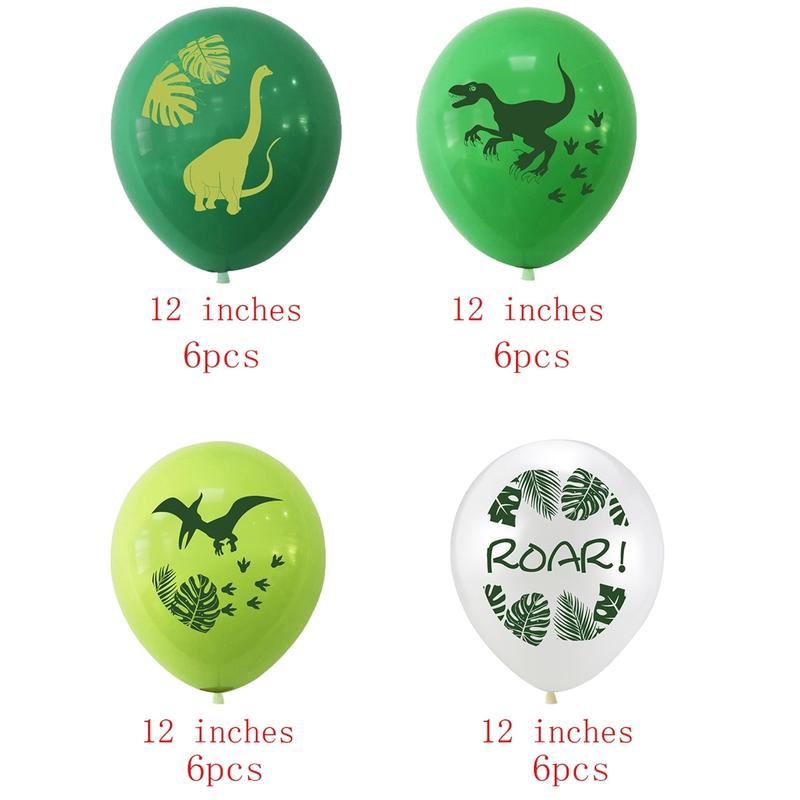 Dinosaur Theme Latex Balloons, 12 Inch and Dinosaur Pattern, Party Decorations, Birthday Parties, Anniversary Celebrations, Balloon Party Supplies