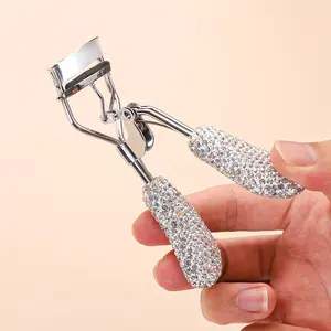 1 Piece of Shiny Rhinestone Eyelash Curler-Wide Angle, Portable and Hypoallergenic, Lasting Curling Makeup Tools