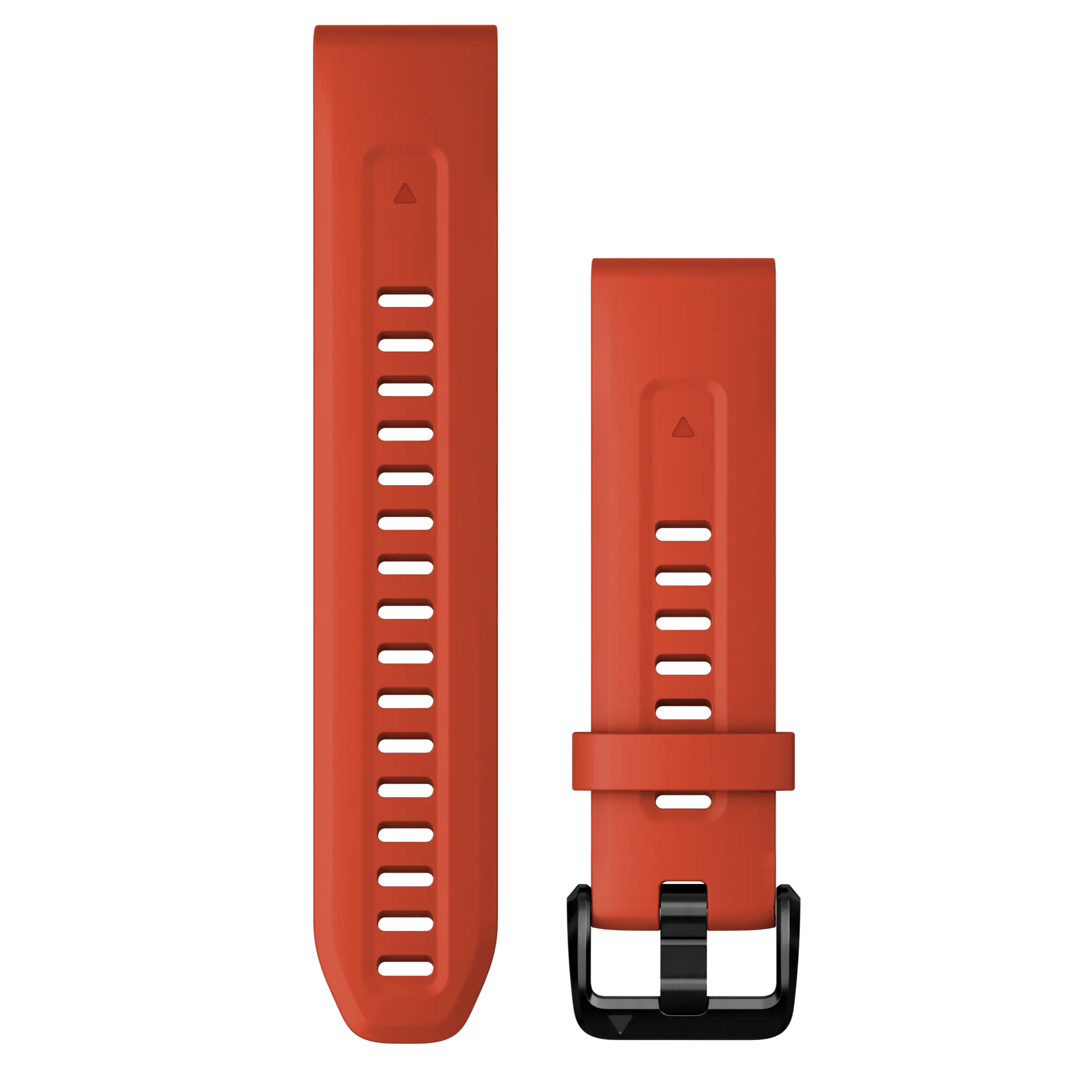 Garmin QuickFit 20 Silicone Watch Band - Flame Red Interchangeable Men's Fashion Accessory with Tang Buckle, Tool-Free Swap, for Wearables, Accessories, Interchangeable Bands