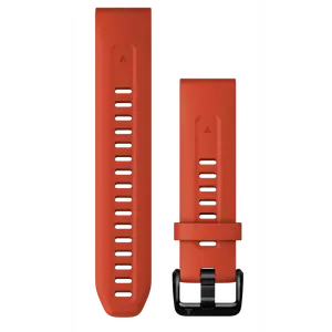 Garmin QuickFit 20 Watch Bands Flame Red Silicone