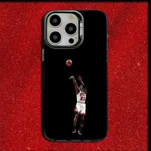 Basketball J-Jordan-23 Phone Case For iPhone 17 Air 16 15 14 13 12 11 Pro Max Plus Gray Matte Silicone Black Soft Cover