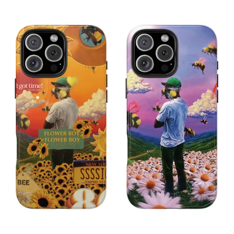 Flower Boy Tough Phone Case For iPhone 17 16 15 14 13 12 11, Samsung S25 S24 And More, Case Cover