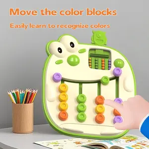Four-color Positioning Chess Cartoon Game for Kids Color Recognition Matching Thinking Training Memory Educational Board Game