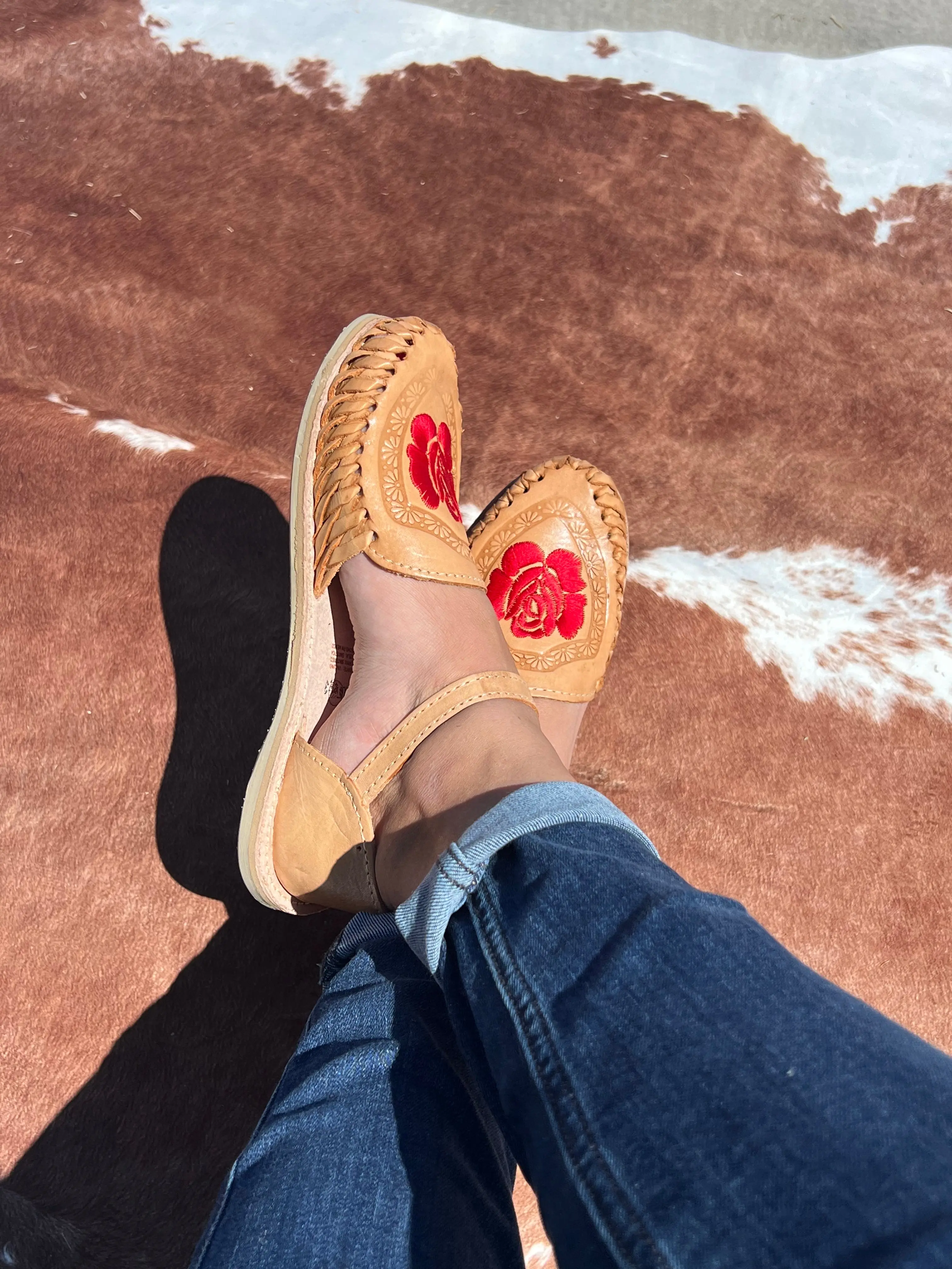 Rosalia Rose Huaraches with Straps