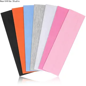 7Pcs Solid Color High Elasticity Headbands Yoga Exercise Headband Hair Accessories Sweat Absorbing Wide Edge Headband