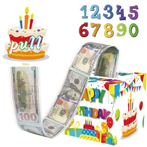 Birthday Card Box Set, Gift Envelope & Plastic Board Storage Organizer, Ideal Party Reception Centerpiece Decor, Includes 50 Transparent Bags