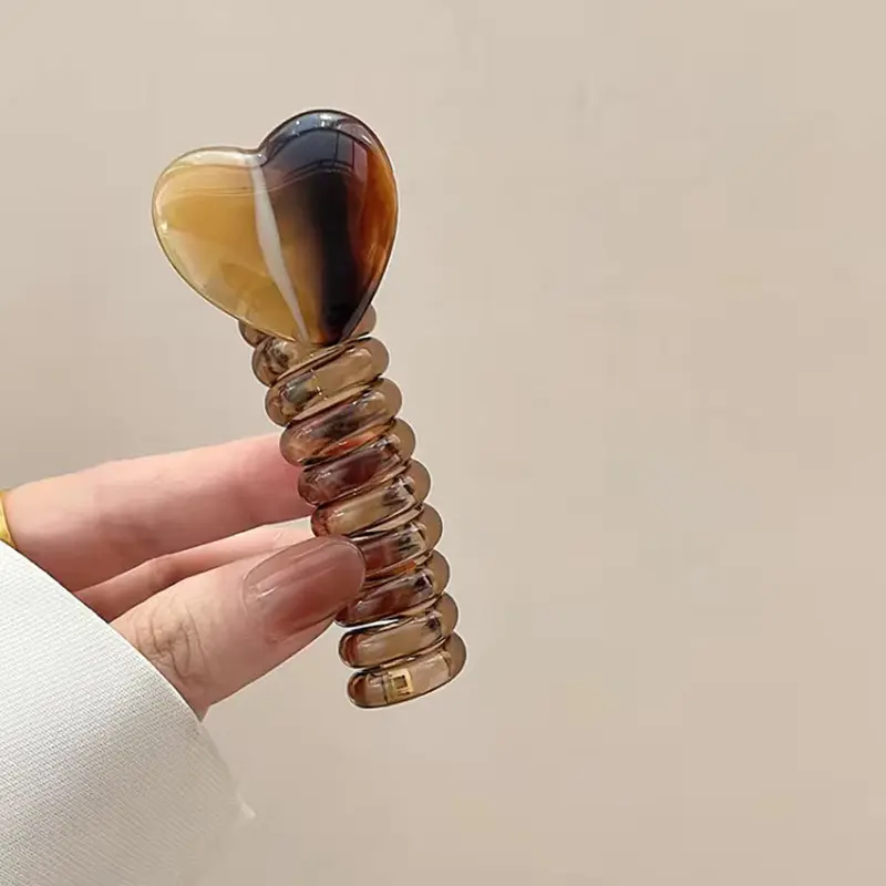 Transparent coffee color [Love phone lin