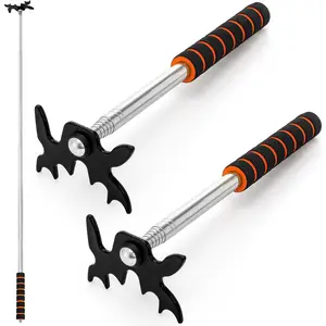 2 Pack Retractable Billiard Cue Stick, Pool Bridge Stick with Removable Bridge Head, Pool Cue Accessories with EVA Handle for Billiard Table Competition