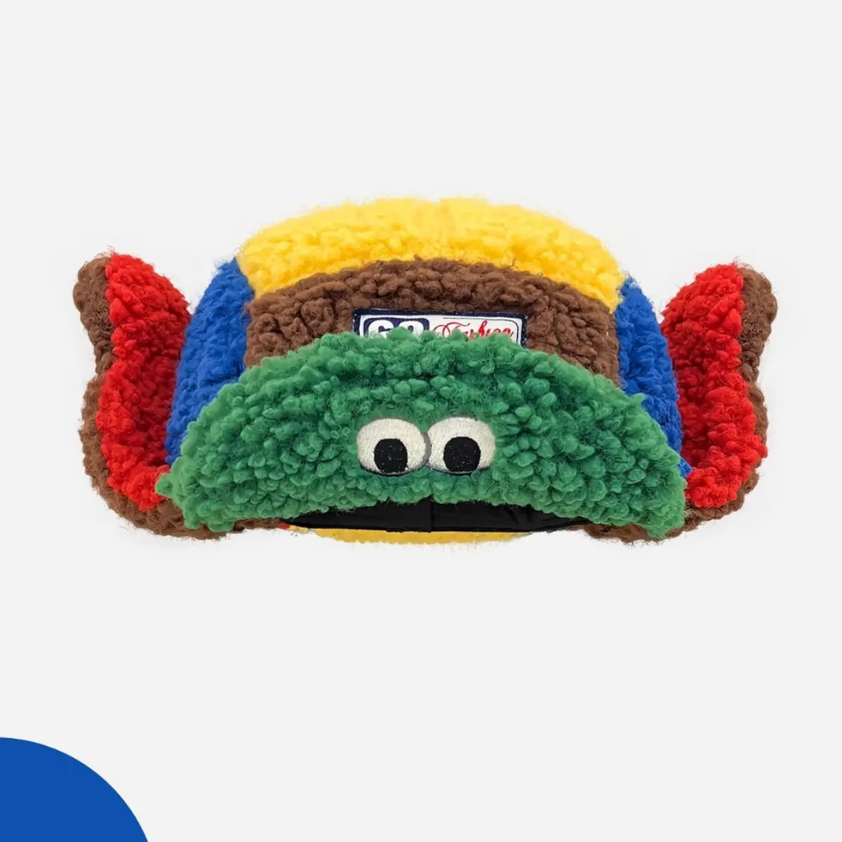 Puffer Frog Pilot Hat - Polyester Fiber, Dopamine Color, Ear Flap, Lamb Fleece Cozy, Stylish Funny Streetwear Headwear, Casual Trendy Fashion Aesthetic Outfit Cap