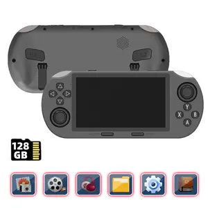 VILCORN Retro Handheld Game Console, Digital Console 1 Count 4.5 Inch IPS Screen 128GB 25000+Games Machine, Wireless Mini Portable Game Player, Gaming & Consoles for Boy Gift, Protective