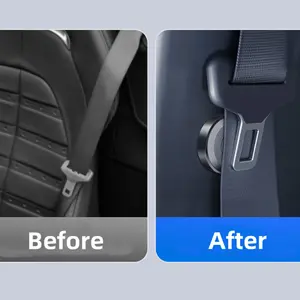 2 Piece Magnetic Car Seatbelt Adjuster Clips, Secure Fastening Device, Easy Installation, Durable Design, Perfect for Vehicle Safety Accessories