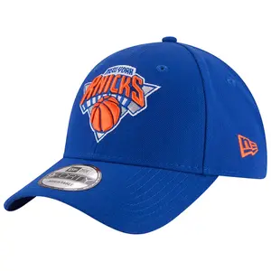 New Era New York Knicks 9FORTY Adjustable Hat NBA Basketball Team Logo Curved Brim Baseball Cap Blue