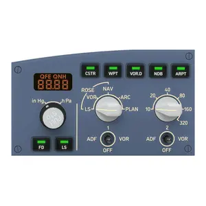 Cockpit Simulator 320 Series FCU-L, 1:1 Scale Flight Simulator Training-Inspired Control Panel, Metal Construction, USB Plug & Play, PC Compatible