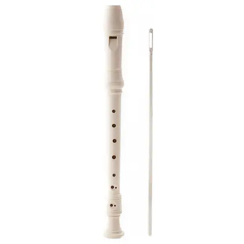 D'Luca Student 3 Piece Recorder Flute Ivory