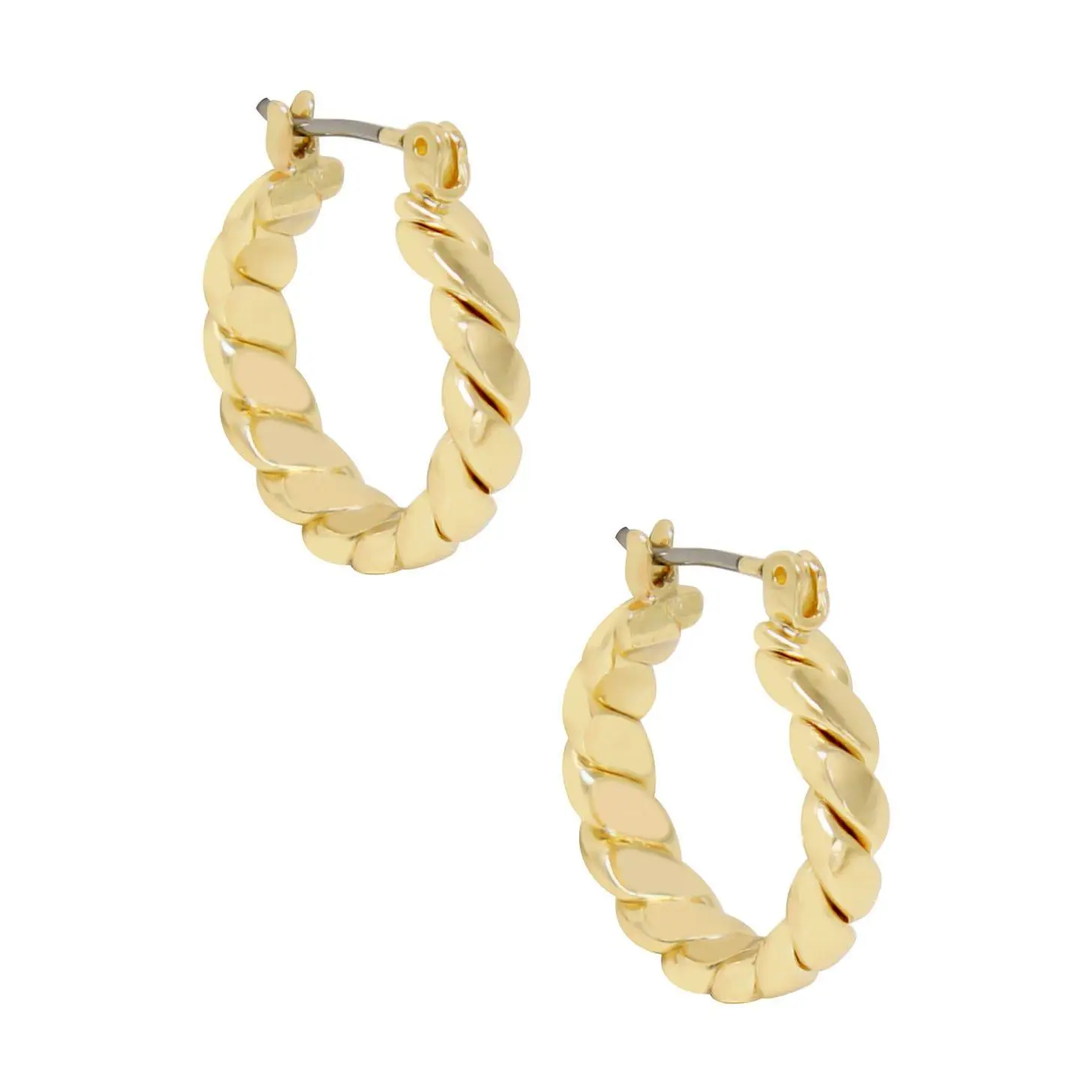 Ettika Textured Mini Hoop Earrings