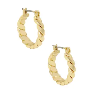 Ettika Textured Mini Hoop Earrings