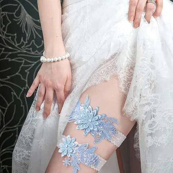 blue garter - TikTok Shop