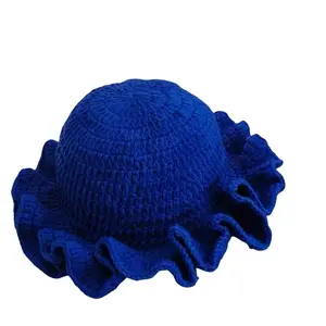 Handmade Crochet Ruffle Hat – Bold, Fun & Unique