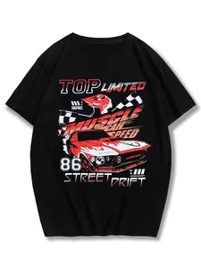 Muscle Car Drift T Shirt, Retro Racing Graphic Tee, 80s Street Drift Shirt, Vintage Motorsport Streetwear for Men
