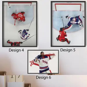 [Poster No Frame] Team USA Hockey Gold Poster – Down But Never Out, Gift Idea