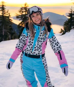 Women's Snow Leopard Ski Suit Women's Snow Leopard Ski Suit
