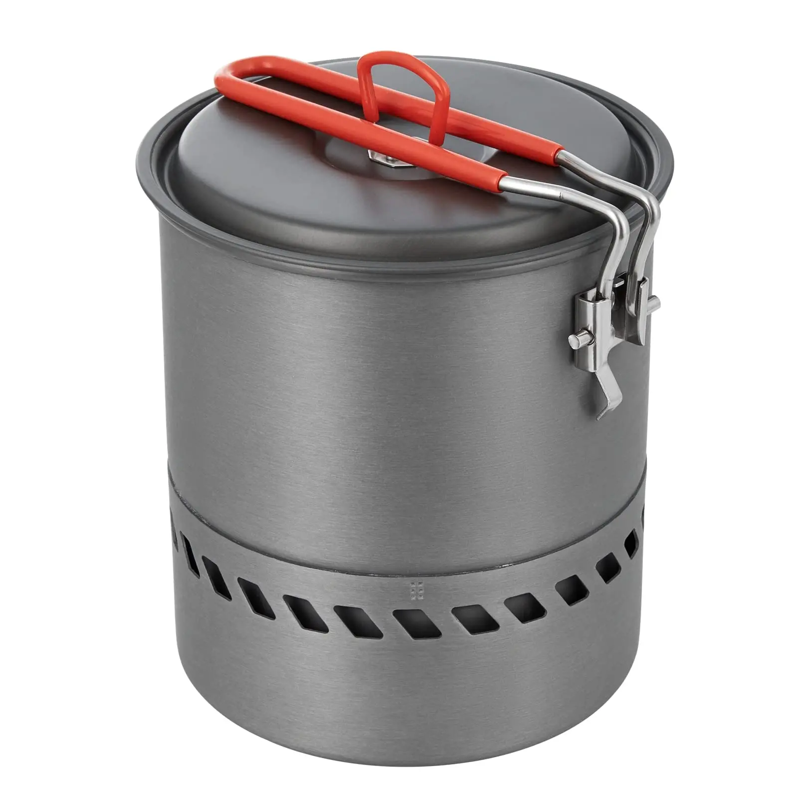 Bulin Camping Cooking Pot Heat Exchanger Outdoor Camp Pot 1.5 Liter Lightweight Backpacking Hiking Pot - Outstanding Boil Times & Save Fuel