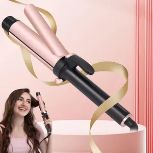 36mm Hair Curler, 1 Count 3-level Adjustment Negative Ion Hair Curler for Men and Women, Hair Styling Tool for Home & Salon Use