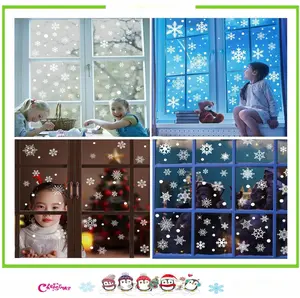 Snowflake Window Clings for Glass Windows Snow Spray, 321PCS Christmas Window Clings Winter Xmas Holiday Window Stickers Decals Decor, 9 Sheets Christmas Decorations for Office Clearance Indoor
