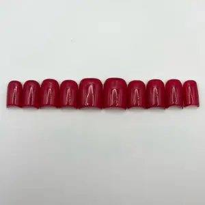 Red Set Press On Nails - Glossy Finish & Easy Application for Instant Style Enhancement