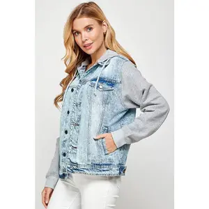Denim Hoodie Jacket Denim Hoodie Jacket