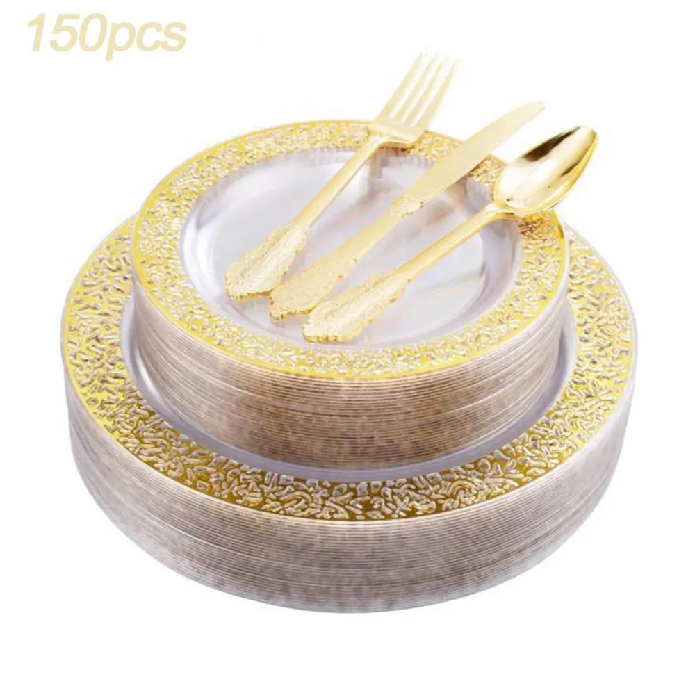 150 Clear Gold Lace 