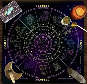Stylish Tarot Reading Cloth and Altar Decoration - Lightweight and Durable Polyester Fabric
