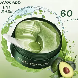 【Mother's Day gift】Avocado Eye Mask 60 piece Eye Brightening Patch is suitable for dark circles and puffiness, moisturizing and nourishing eye care facial mask, reducing wrinkles, relieving stress and improving dry eye skin Halloween gift