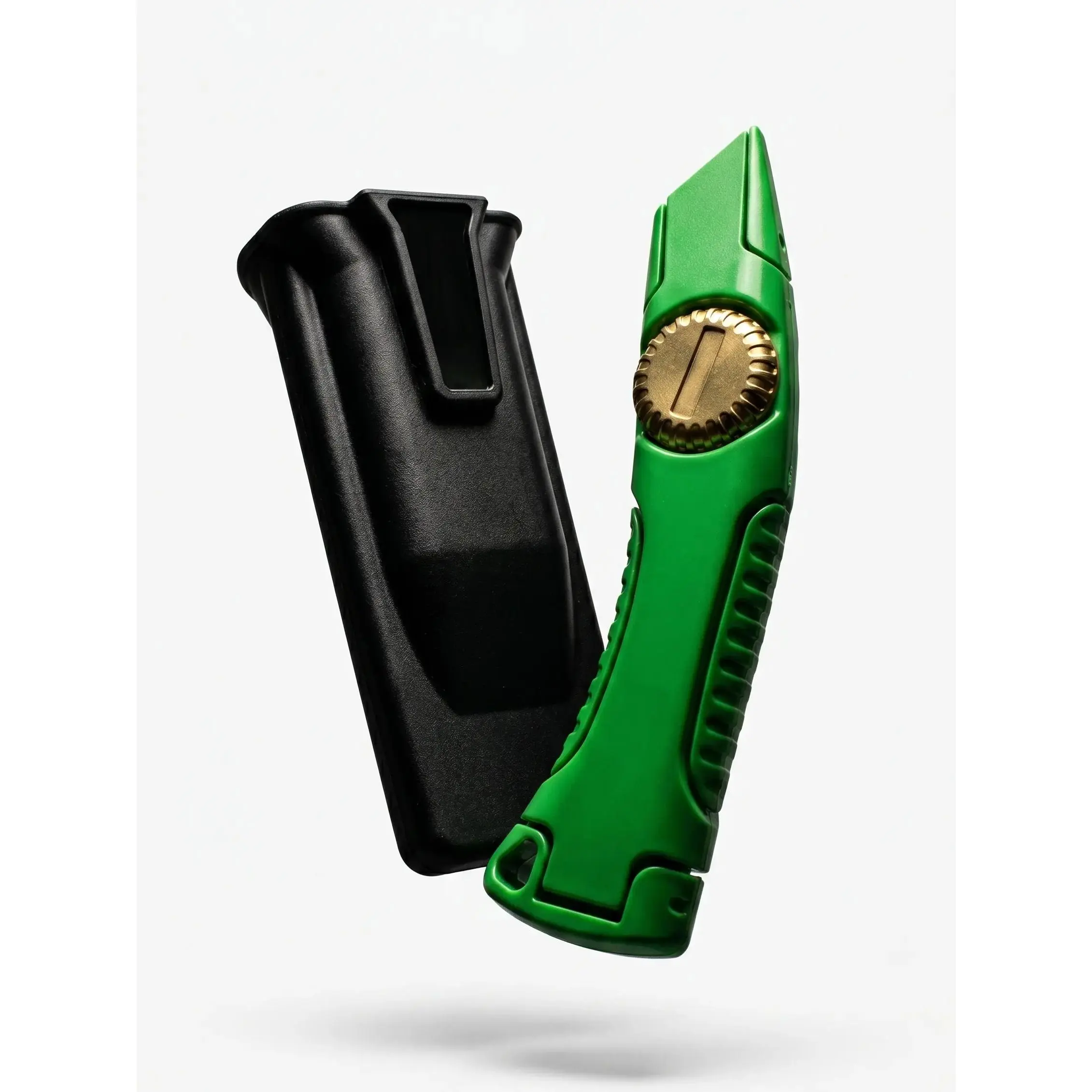Premium Heavy Duty Utility Knife – Ergonomic Aluminum Roofing Knife for Professional Roofers & Construction Workers |   Cutting Tool with 6 Extra Blades
