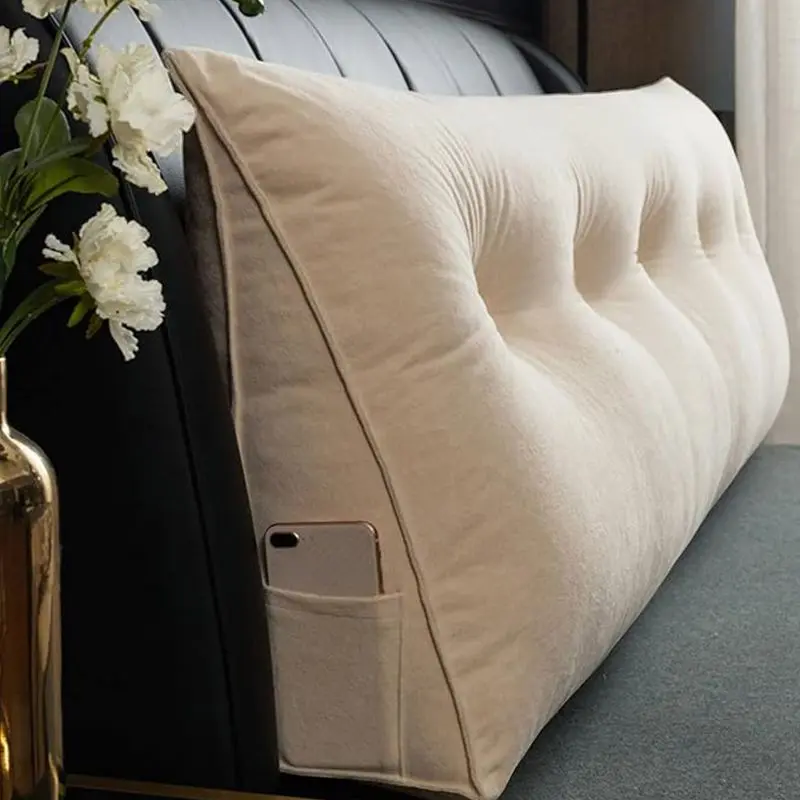 Triangle Reading Cushion with a button 150*50*20cm