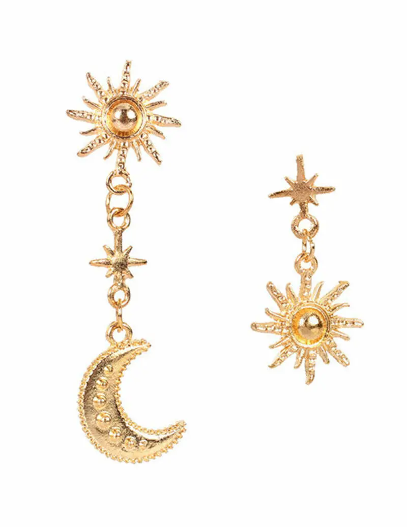 Asymmetric Galaxy Earrings