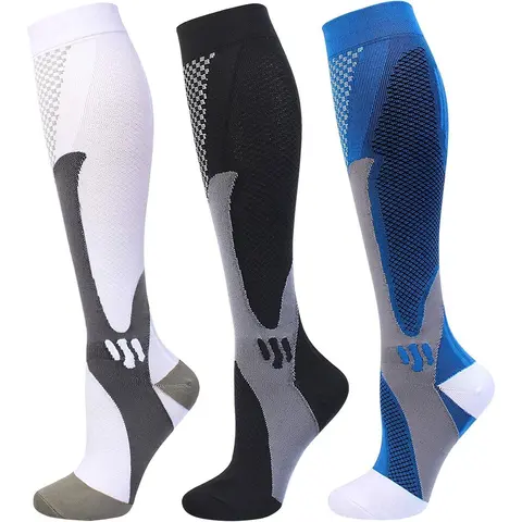 Compression Socks for Men & Women, 20-30 mmHg Targeted High Elastic Compression Athletic Active Socks for Sports Support (Party Bag Gift Essential for Home & Festive Use), Targeted Compression Socks
